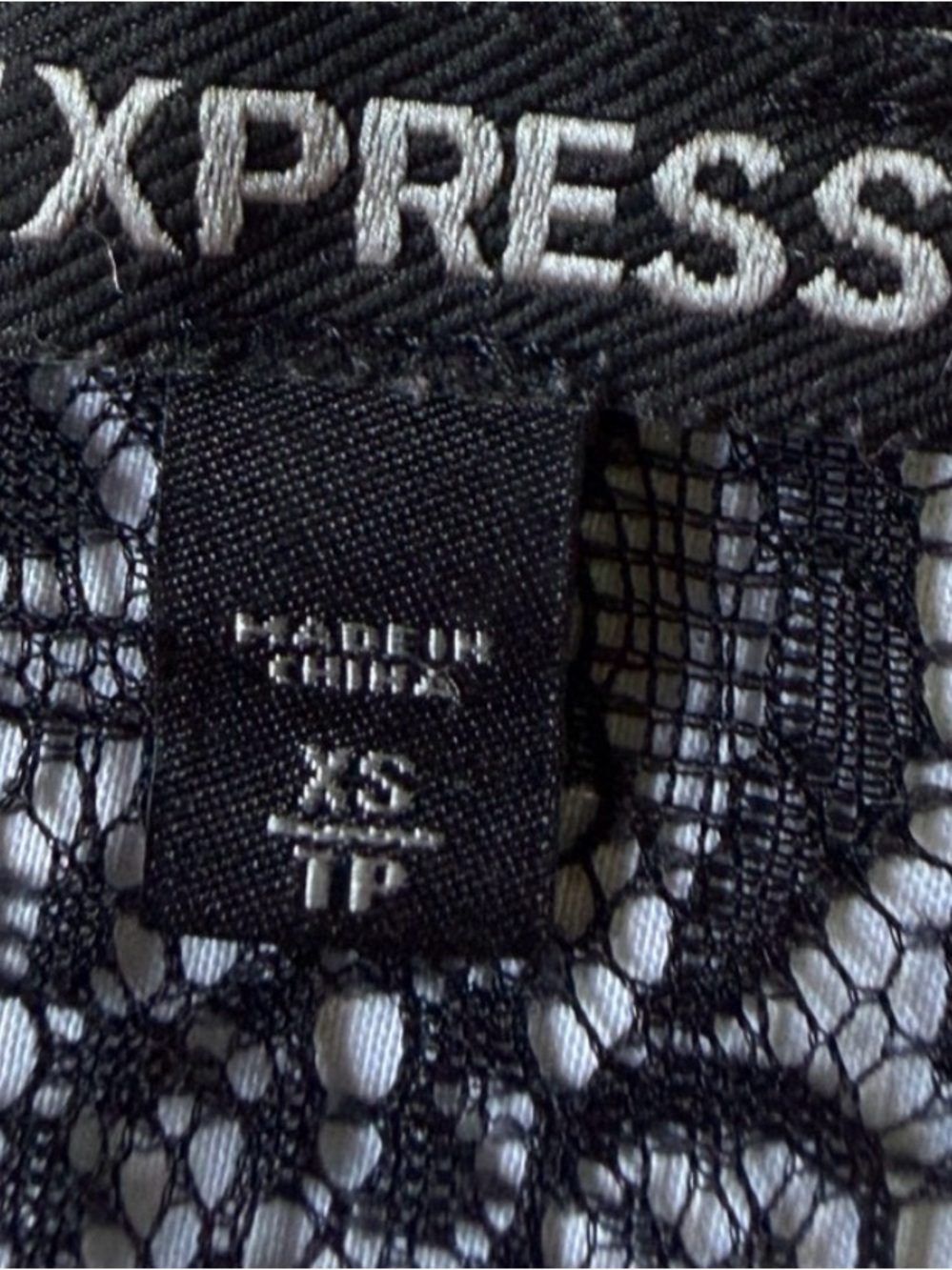 Express Leopard Graphic Tank Top Sequins Lace Racerback Y2K Indie Sleaze XS - Picture 4 of 12